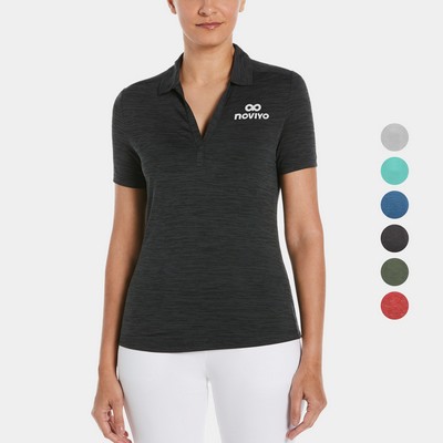 Callaway® Moisture Wicking Broken Stripe Women's Golf Polo Shirt