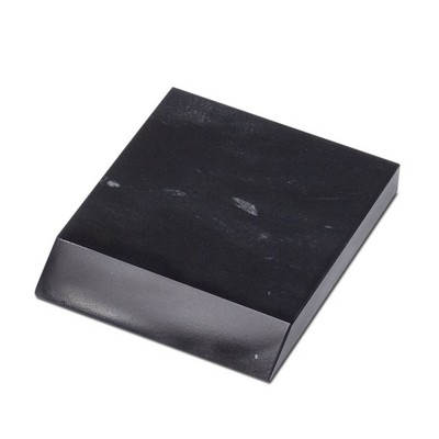 6" Jet Black Marble Base w/1 Tapered Side (6"x¾"x4")