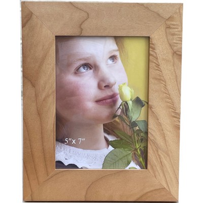 Simple Wood Picture Frame- 5"x7" (Wood Grain)