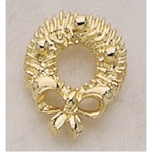 Christmas Wreath Marken Design Cast Lapel Pin (Up to 1")