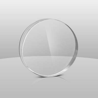 Clear Round Paperweight (5"x5"x3/4")