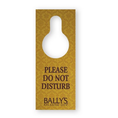 Custom Door Hanger with Custom Imprint and Shape