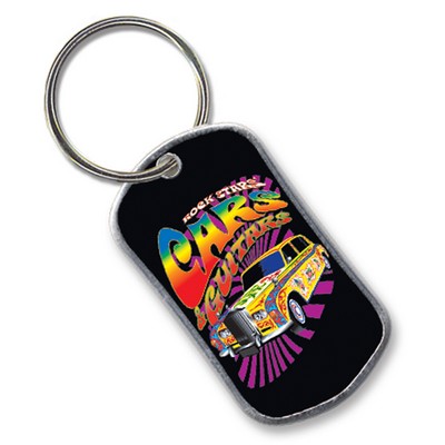 Full Color Dog Tag w/ 1" Key Ring