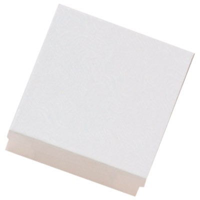 White Swirl Cotton Filled Box (3½"x 3½"x 1 7/8)