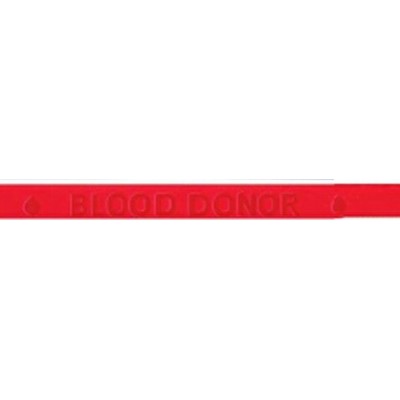 Red Blood Donor Silicone Wristband