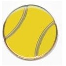 Tennis Ball Sports Lapel Pins