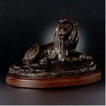 African Lion Sculpture