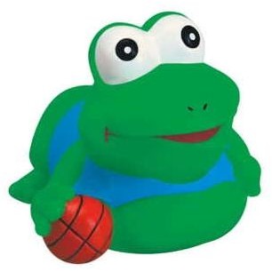 Rubber Basketball Frog© (3 3/4"x3 1/2"x3")