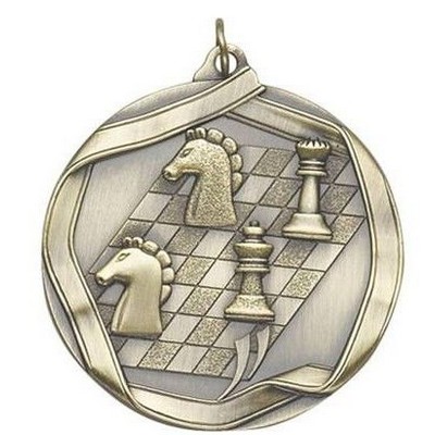 Medal "Chess" - 2 1/4" dia. Die Cast