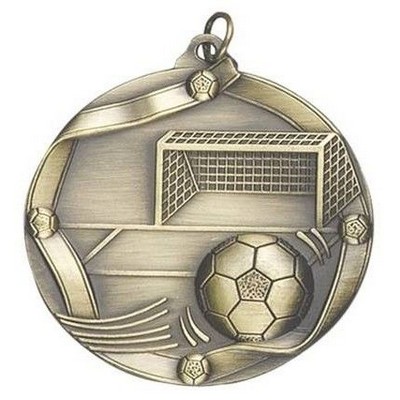 Medal "Soccer" - 2-1/4" dia. Die Cast