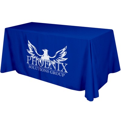 Flat 4-sided Table Cover - fits 6 foot standard table: Polyester