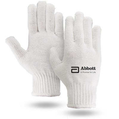 White Knit Gloves