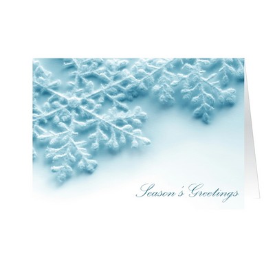 Blue Snowflakes Greeting Card