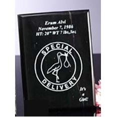 Black Genuine Marble Plaque Award (6"x8")