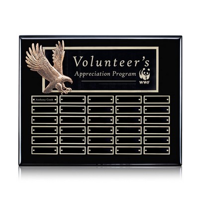 Flying Eagle P/Plaque - Ebony 30 Plate