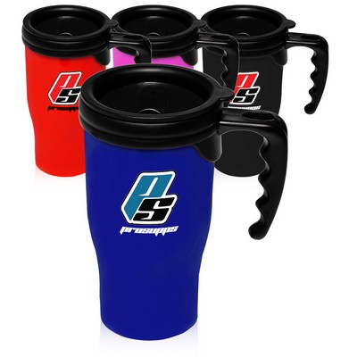 14 Oz. Plastic Insulated Travel Mugs