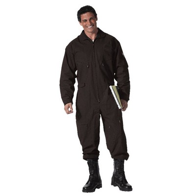 Adult Black Long Sleeve Flightsuit (XS to XL)