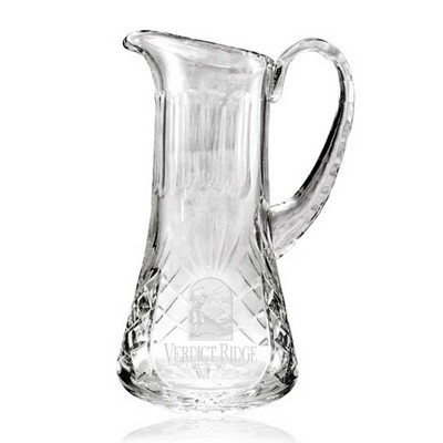 32 Oz. 24% Lead-Cut Crystal Pitcher w/Handle