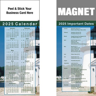 Peel & Stick Full Color Calendar Magnet (3 1/2"x8 1/2")