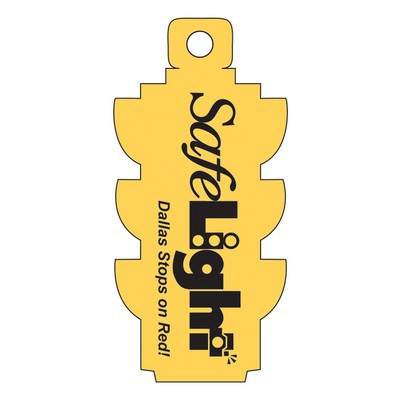 Stoplight Shaped Key Tag