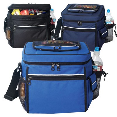 24 Pack Cooler w/Easy Access & Cell Phone Pocket