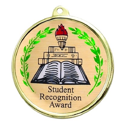 2¼" TM Series Academic Medal w/Student Recognition Award Mylar Insert