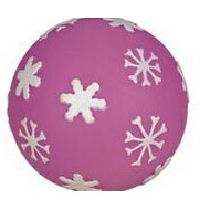 Rubber Snowflake Ball Dog Toy©