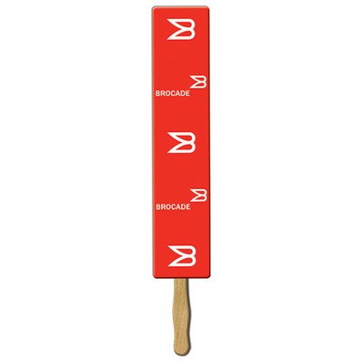 Long Rectangle Rally Hand Sign w/12" Wooden Stick