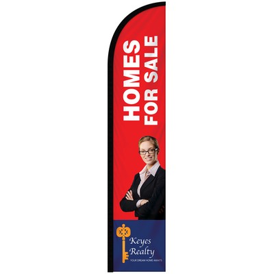 10' Single Reverse Custom Portable Half Drop Banners