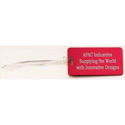 Anodized Aluminum Large Luggage Tag