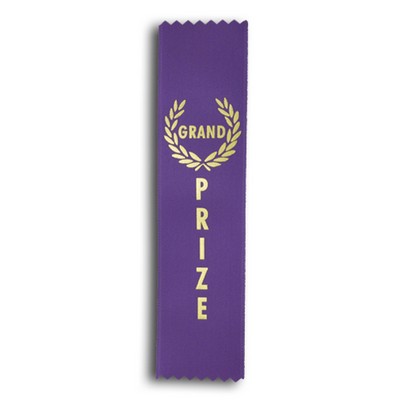 Grand Prize Standard Stock Ribbon w/ Pinked Ends (2"x8")