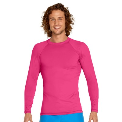 Adult Long Sleeve Rash Guard - Pink