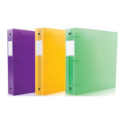 1 ½" Assorted Frosted 3-Ring Binder