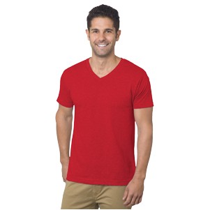 Unisex Bayside® Fine Jersey V-Neck T-Shirt