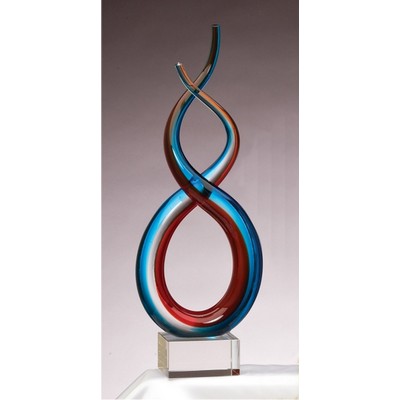 15.5" Twisted Art Glass Award