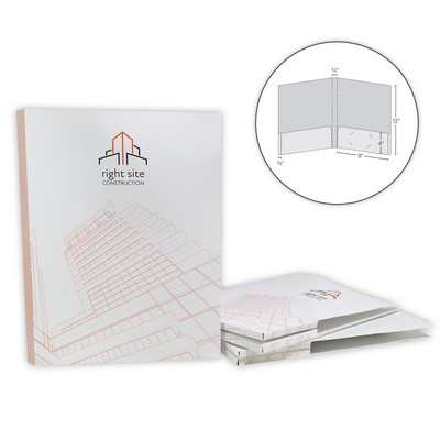 Box Pocket Folder (¾" Fold) - Holds up to 150 Sheets