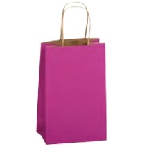 Toucan Royal Blue Natural Smooth Paper Shopping Bag (5 1/2"x3 1/4"x8 3/8")