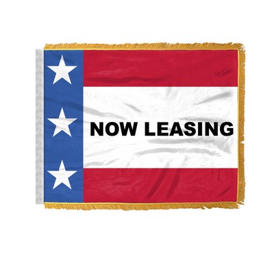 Patriotic Now Leasing Antenna Flags 12x18 inch