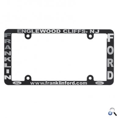 Hi-Impact 3-D Side Imprint License Plate Frame (Abs)