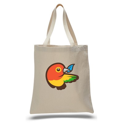 Tote with Natural Colored Handles (Printed)