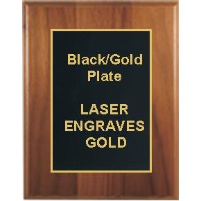 Cherry Plaque 9" x 12" - Black/Gold 7" x 10" Designer Plate