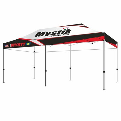 Commercial Steel CL 10x20 Custom Canopy Kit (Full Color Digital Dye Sublimation)