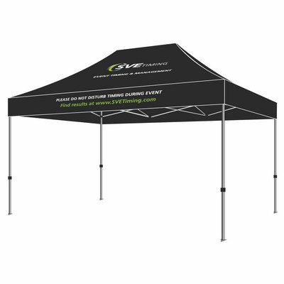 Industrial Grade Aluminum ML 10x15 Custom Canopy Kit (Full Color Thermal Print, 2 Locations)