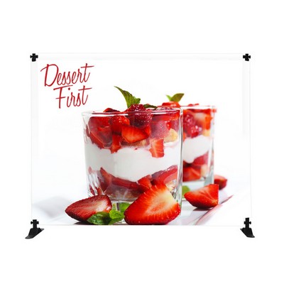 4 ft. Mini-Slider Banner Stand - 4'h Fabric Graphic Package