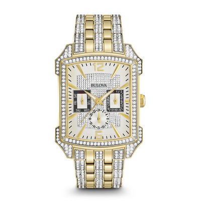 Bulova 98C109 Men's Crystal Watch