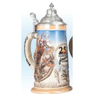 Custom Pheasants Forever Relief Stein Mug