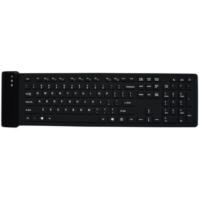 108 Keys Portable Wireless Silicone Keyboard