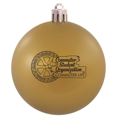 Gold Shatterproof Ball Ornament 80 Mm