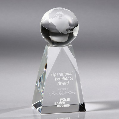 Howard Miller Apex Globe - Small optical crystal award