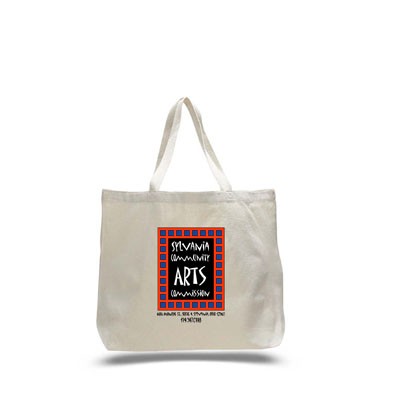 20" 12 Oz. Jumbo Canvas Tote Bag ( Natural Color Only )